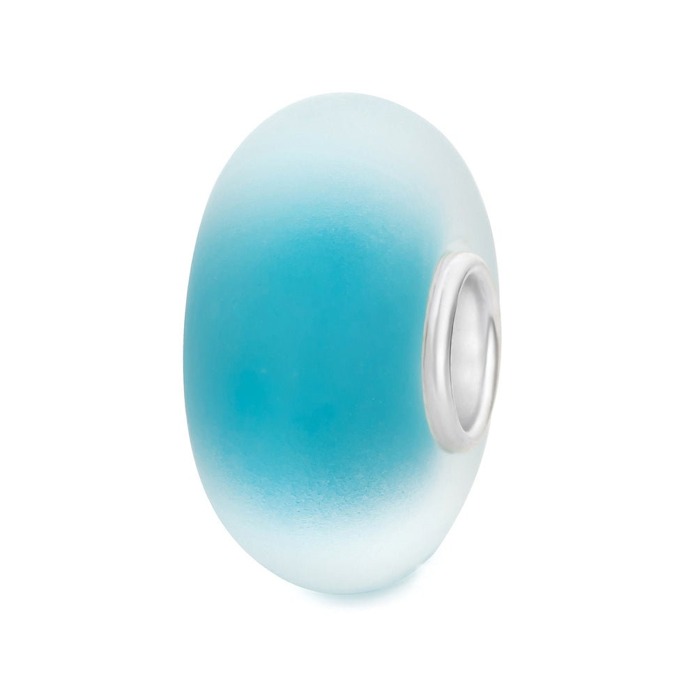 Elfbeads Blue Frost (G220812) blue and silver glass Charm - The Alternative Bead official German Retailer. Buy 4 get 5 - free DHL Shipping for all orders above 150€