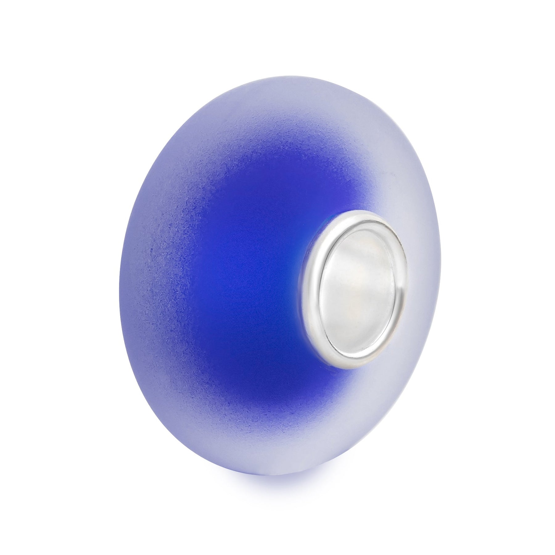 Elfbeads Deep Blue Frost blue; silver glass Bead by The Alternative Bead. Your official Elfbeads Retailer from Germany