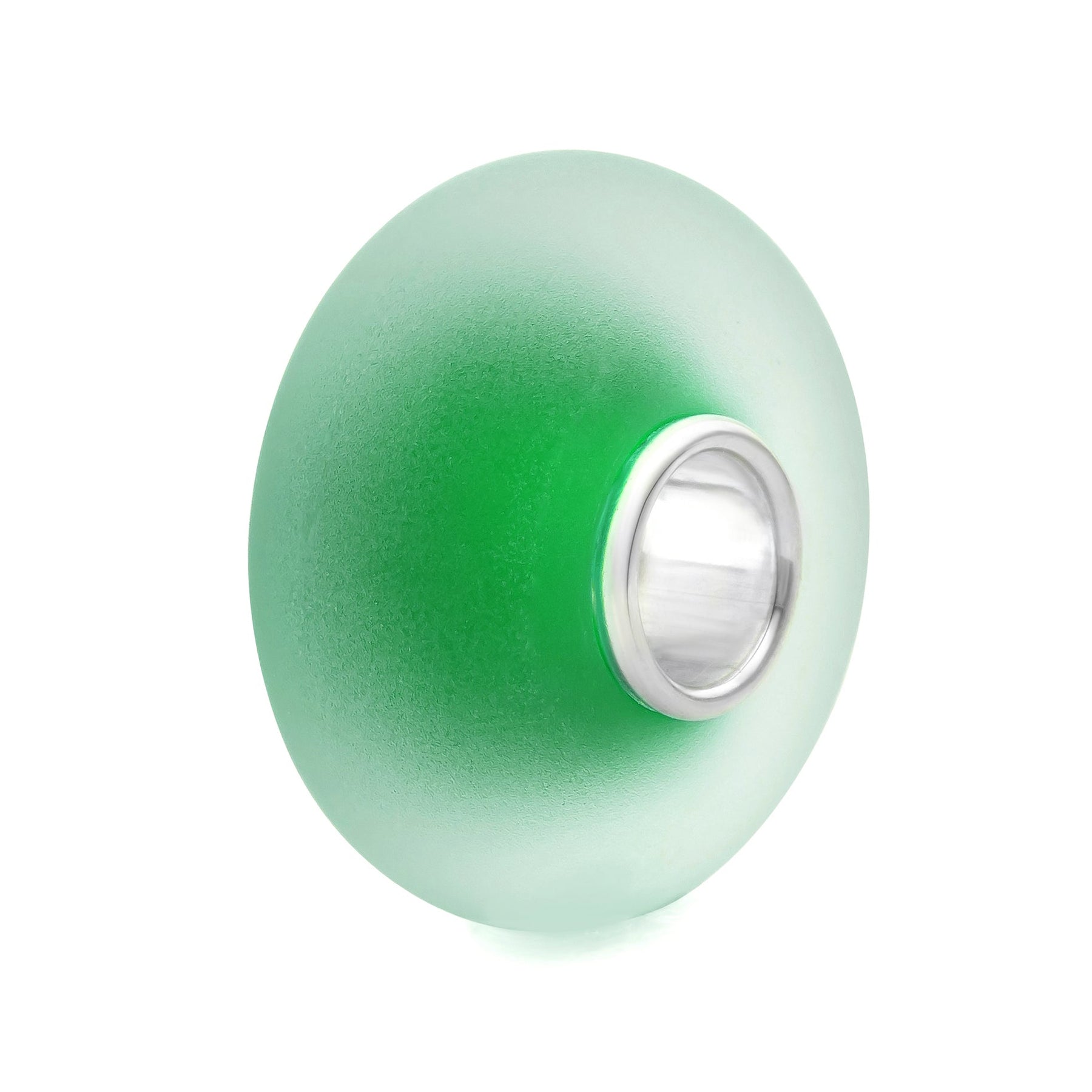 Elfbeads Fresh Green Frost green; silver glass Bead by The Alternative Bead. Your official Elfbeads Retailer from Germany