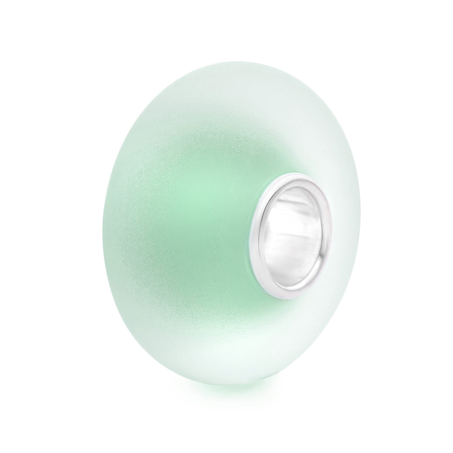 Elfbeads Light Mint Frost green; silver glass Bead by The Alternative Bead. Your official Elfbeads Retailer from Germany