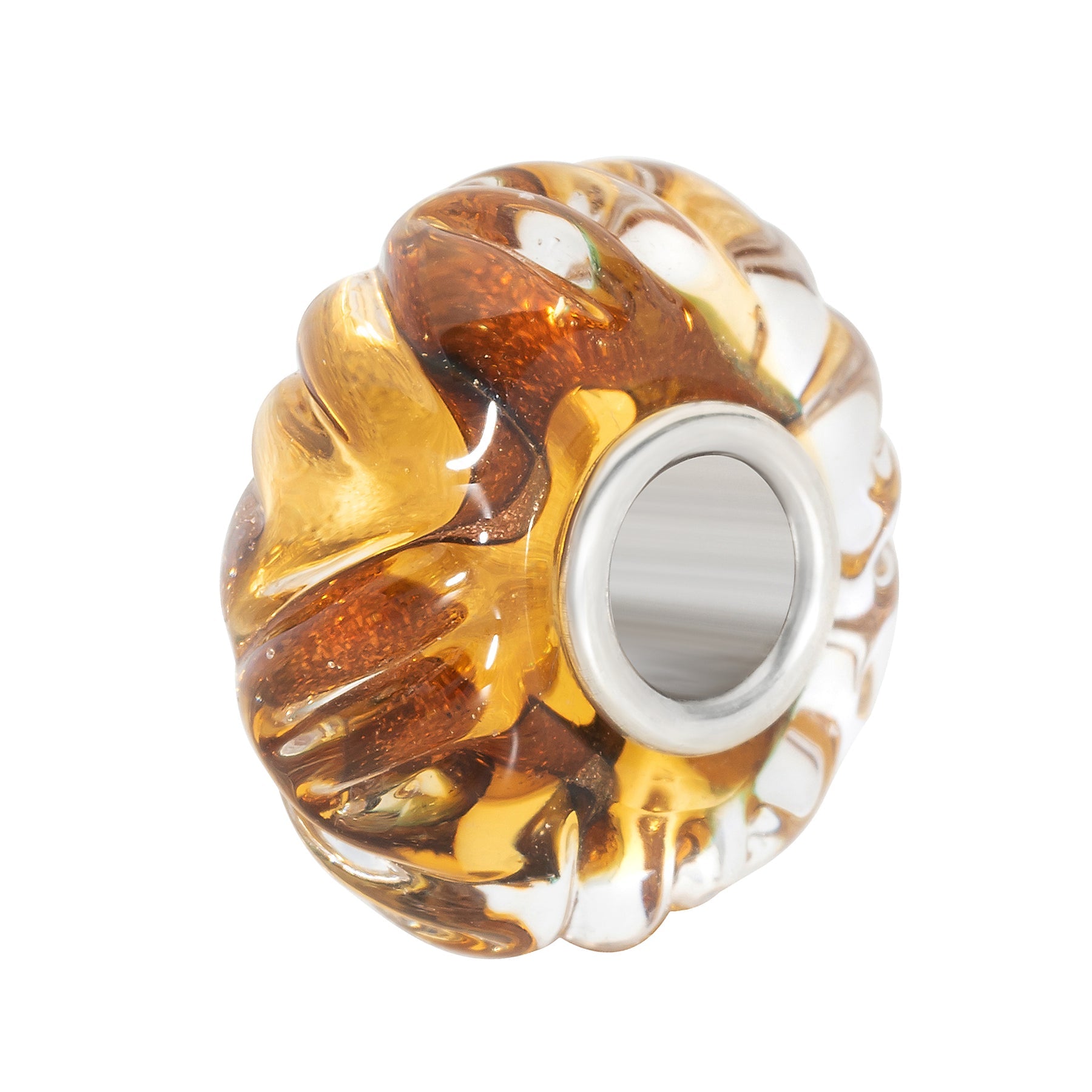 Elfbeads Honey Gold Sprinkles Roll yellow; silver glass Bead by The Alternative Bead. Your official Elfbeads Retailer from Germany