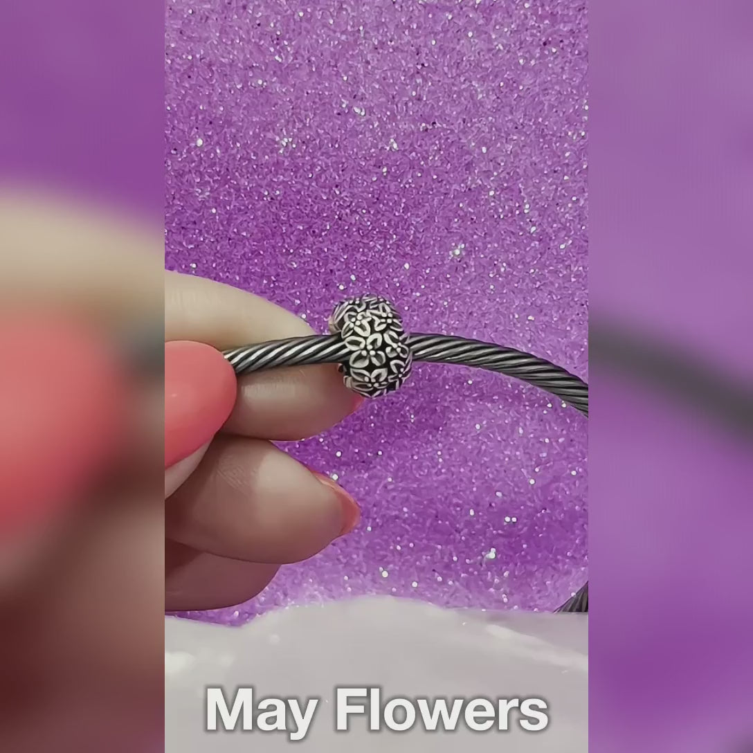 OHM Beads May Flowers (AAN049) sterling-silver Bead The Alternative Bead