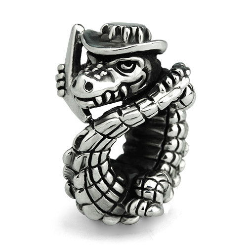 OHM Beads Crikey The Croc (Retired) (AAA148) sterling-silver Bead The Alternative Bead