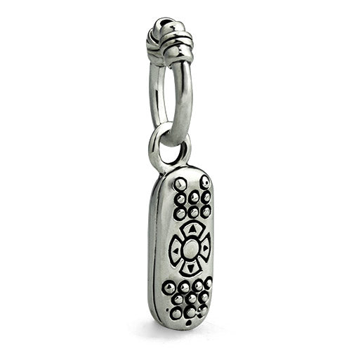 OHM Beads Remote Control (Retired) (AAE133) sterling-silver Bead The Alternative Bead
