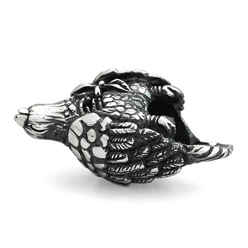 OHM Beads A Dead Bird (AAH042) sterling-silver Bead The Alternative Bead