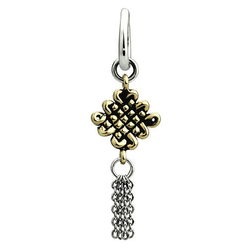 OHM Beads Mystic Knot (2-Tone) (AAH050SG) sterling-silver Bead The Alternative Bead