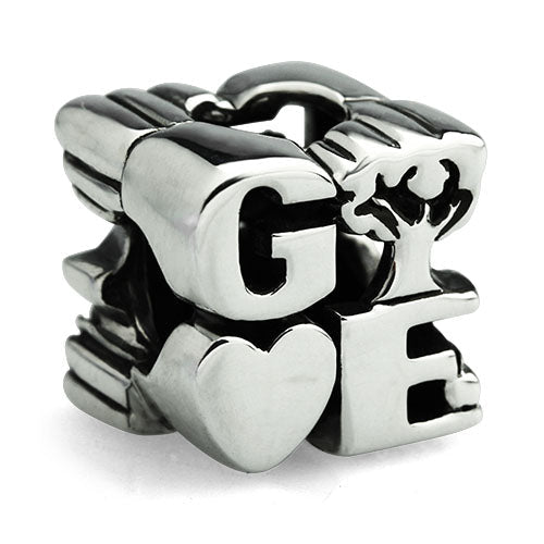 OHM Beads GIVE (AAN309) sterling-silver Bead The Alternative Bead