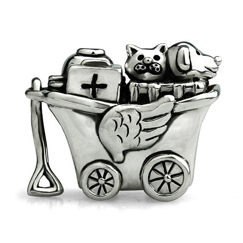 OHM Beads Paws Of Love (Retired) (AAP072) sterling-silver Bead The Alternative Bead