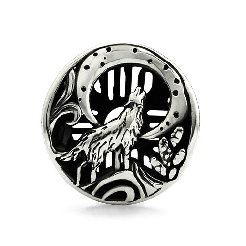 OHM Beads Howling At The Moon (AAY066) sterling-silver Bead The Alternative Bead