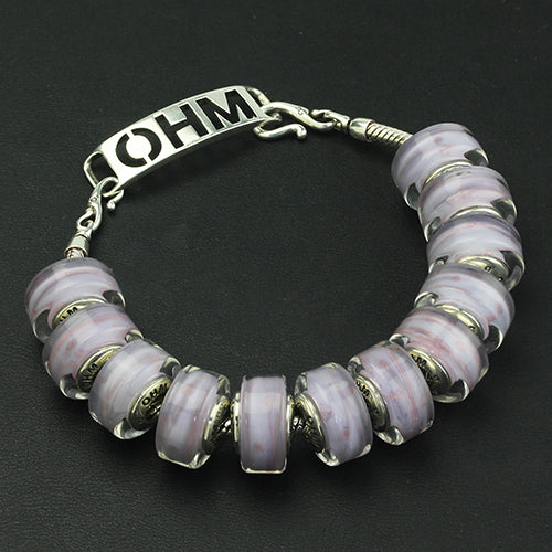 OHM Beads Mottled Mauve (AMG117) sterling-silver Bead The Alternative Bead