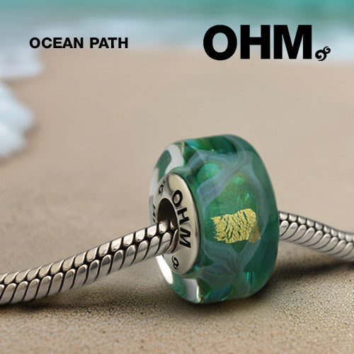 OHM Beads Ocean Path (AMG137) sterling-silver Bead The Alternative Bead