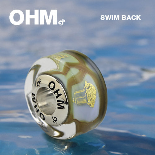 OHM Beads Swim Back (AMG138) sterling-silver Bead The Alternative Bead