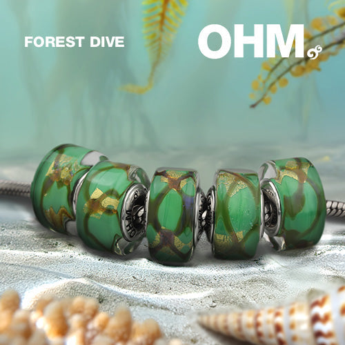 OHM Beads Forest Dive (AMG139) sterling-silver Bead The Alternative Bead