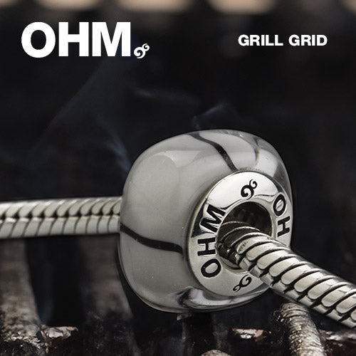 OHM Beads Grill Grid (AMG148) sterling-silver Bead The Alternative Bead