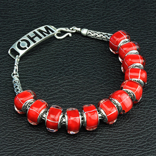 OHM Beads Cross Lines (Retired) (AMG149) sterling-silver Bead The Alternative Bead
