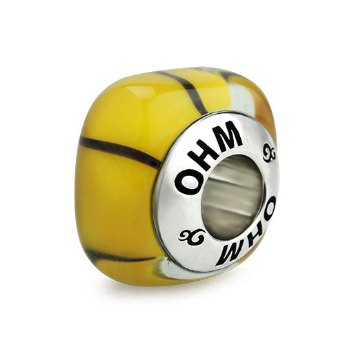 OHM Beads Patterned Awareness (AMG150) sterling-silver Bead The Alternative Bead
