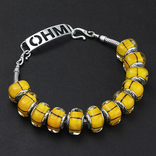 OHM Beads Patterned Awareness (AMG150) sterling-silver Bead The Alternative Bead