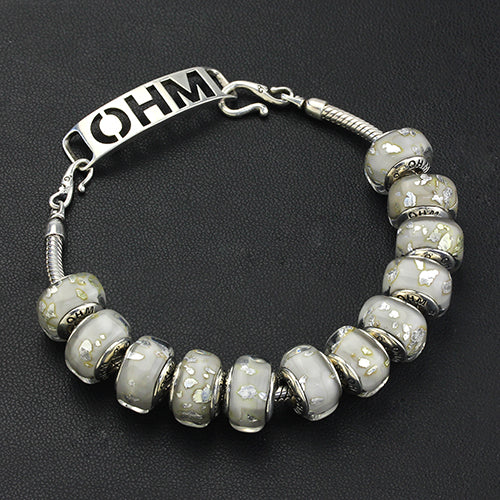 OHM Beads Be Flakey (AMG154) sterling-silver Bead The Alternative Bead