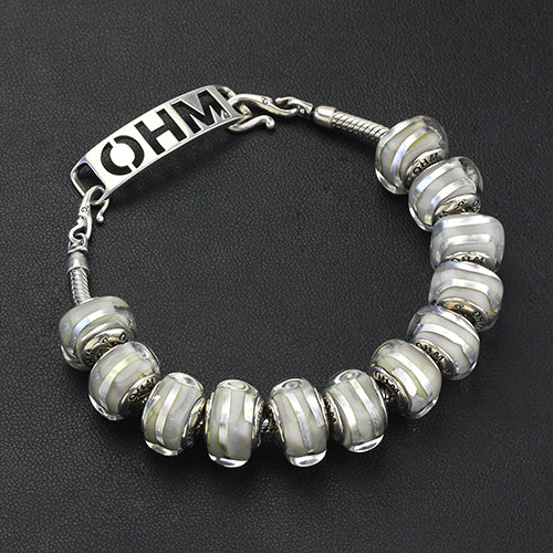OHM Beads Be Stripey (AMG157) sterling-silver Bead The Alternative Bead