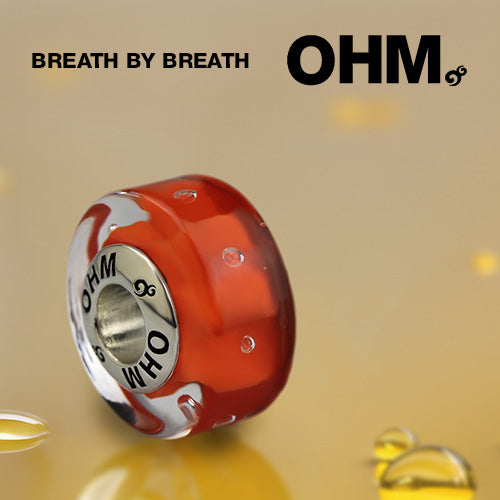 OHM Beads Breath By Breath (AMG169) sterling-silver Bead The Alternative Bead