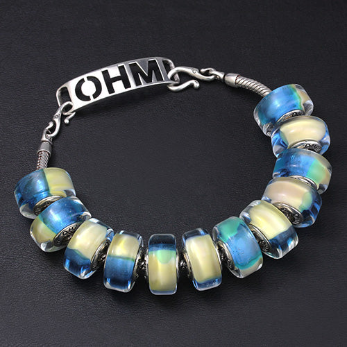 OHM Beads Stroke By Stroke (AMG170)  sterling-silver Bead The Alternative Bead