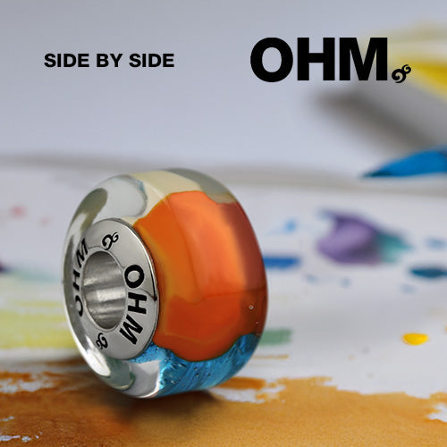 OHM Beads Side By Side (AMG174) sterling-silver Bead The Alternative Bead