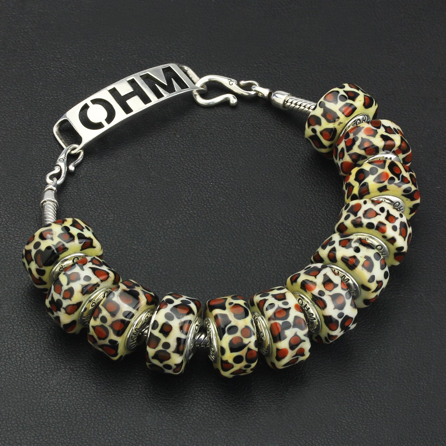 OHM Beads Knight Leopard (Retired) (AMG229) sterling-silver Bead The Alternative Bead
