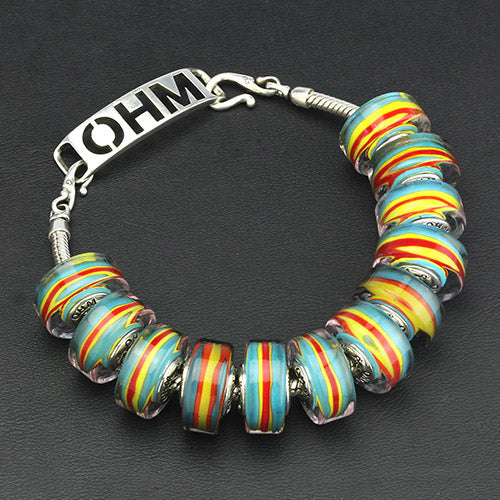 OHM Beads Strung Together (Retired) (AMG262) sterling-silver Bead The Alternative Bead