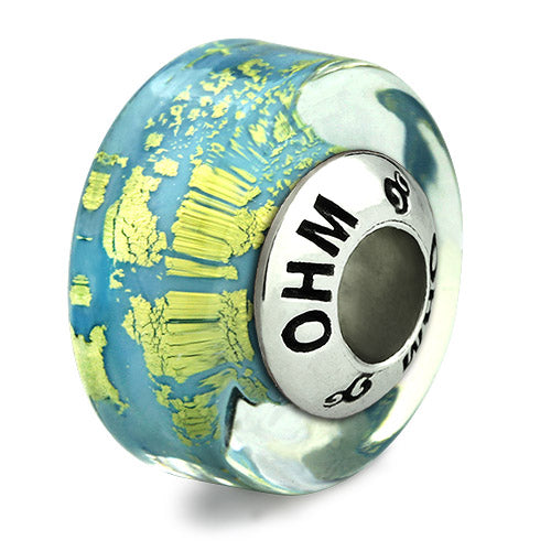 OHM Beads Golden Ocean (AMG264) sterling-silver Bead The Alternative Bead