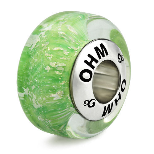 OHM Beads Glowing Moss (AMG273) sterling-silver Bead The Alternative Bead