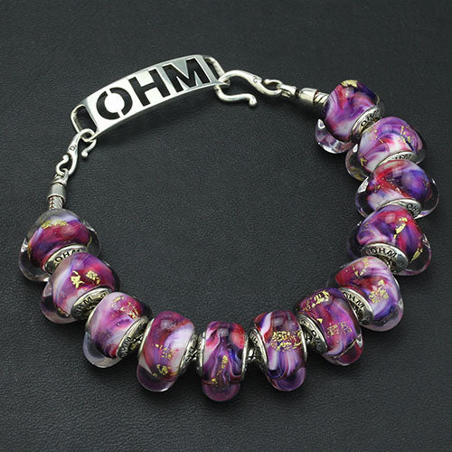 OHM Beads GOTM NO. 33 Aurora Haze (AMG291) sterling-silver Bead The Alternative Bead