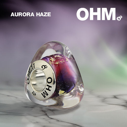 OHM Beads GOTM NO. 33 Aurora Haze (AMG291) sterling-silver Bead The Alternative Bead