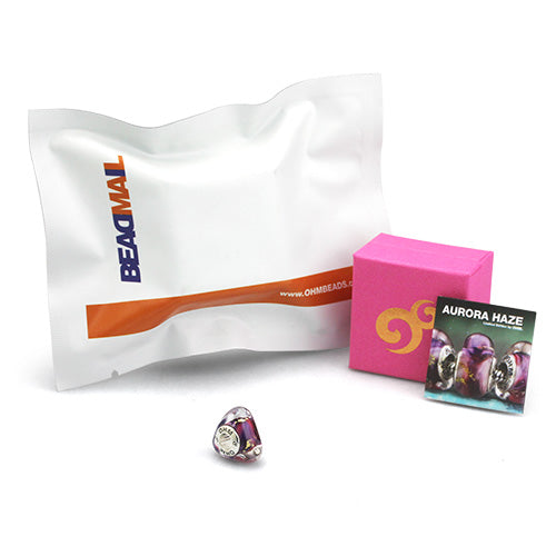 OHM Beads GOTM NO. 33 Aurora Haze (AMG291) sterling-silver Bead The Alternative Bead