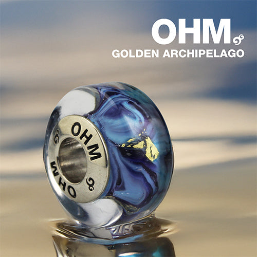 OHM Beads GOTM NO. 39 Golden Archipelago sterling-silver Bead The Alternative Bead
