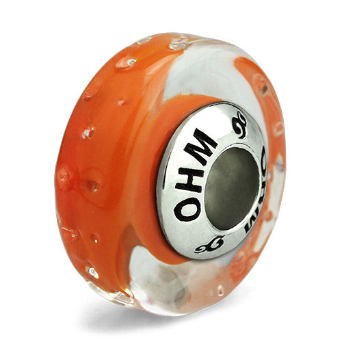 OHM Beads Slim Orange (Retired) (AMG60033) sterling-silver Bead The Alternative Bead