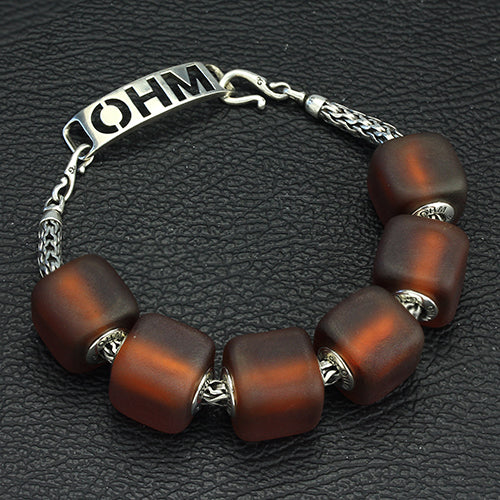 OHM Beads Ice Tea Cube (AMG761) sterling-silver Bead The Alternative Bead