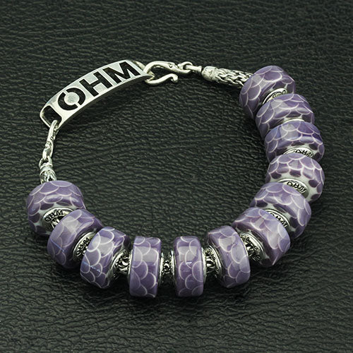 OHM Beads Heather Zinnia (AMG778) sterling-silver Bead The Alternative Bead