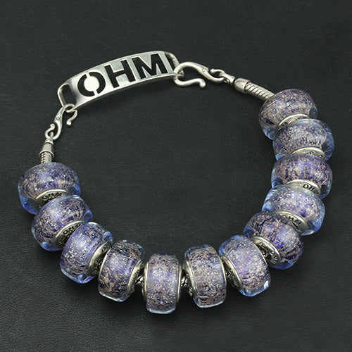 OHM Beads Galactic Glitters (AMG791)  sterling-silver Bead The Alternative Bead