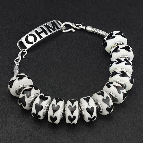 OHM Beads Black Heart (AMG903) sterling-silver Bead The Alternative Bead