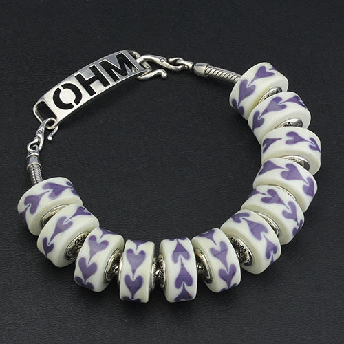 OHM Beads Aubergine Adoration (AMG904) sterling-silver Bead The Alternative Bead