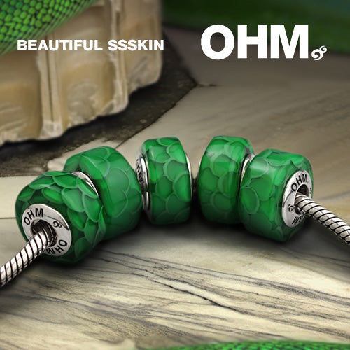 OHM Beads Beautiful Ssskin (AMG911) sterling-silver Bead The Alternative Bead