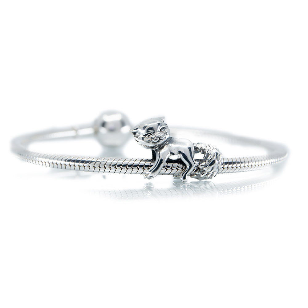 Aurora Charm Furry The Cat silver sterling-silver Bead by The Alternative Bead. Your official Aurora Charm Retailer from Germany