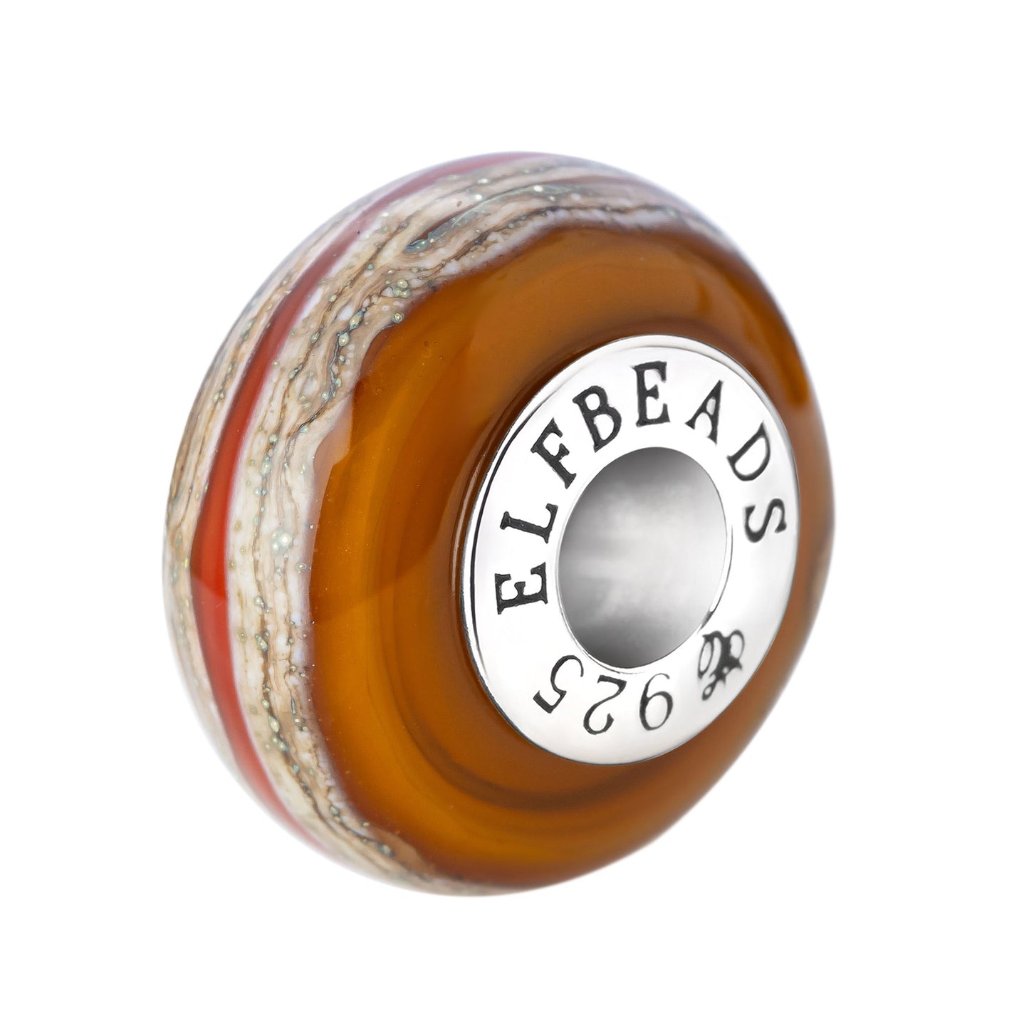 Elfbeads Autumn Bliss Latte Bead by The Alternative Bead. Your official Elfbeads Retailer from Germany