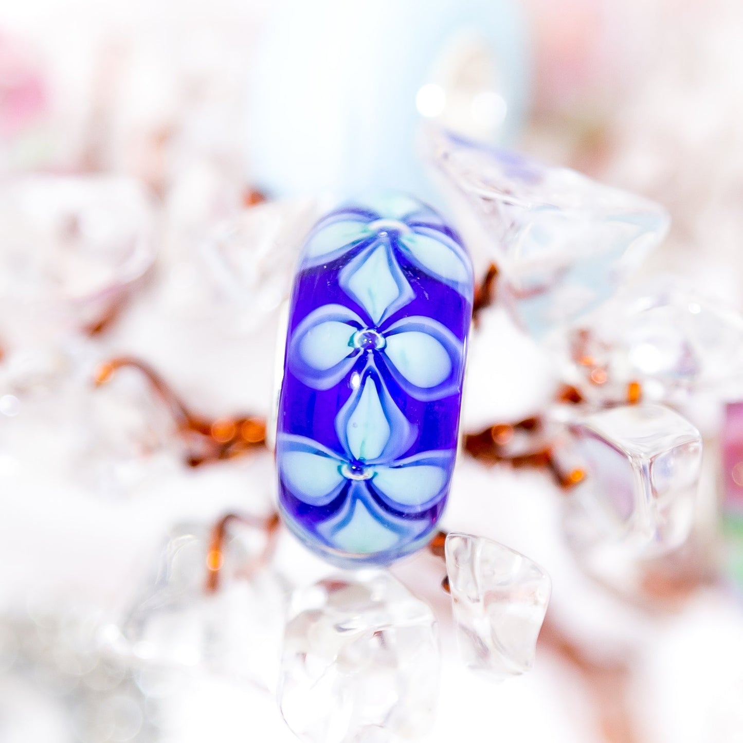 Elfbeads Azure Tripetual glass Bead by The Alternative Bead. Your official Elfbeads Retailer from Germany