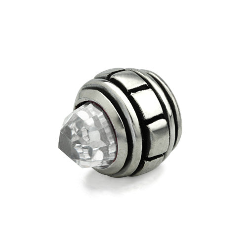 OHM Beads OHM C Bangle Cap sterling-silver Bead The Alternative Bead