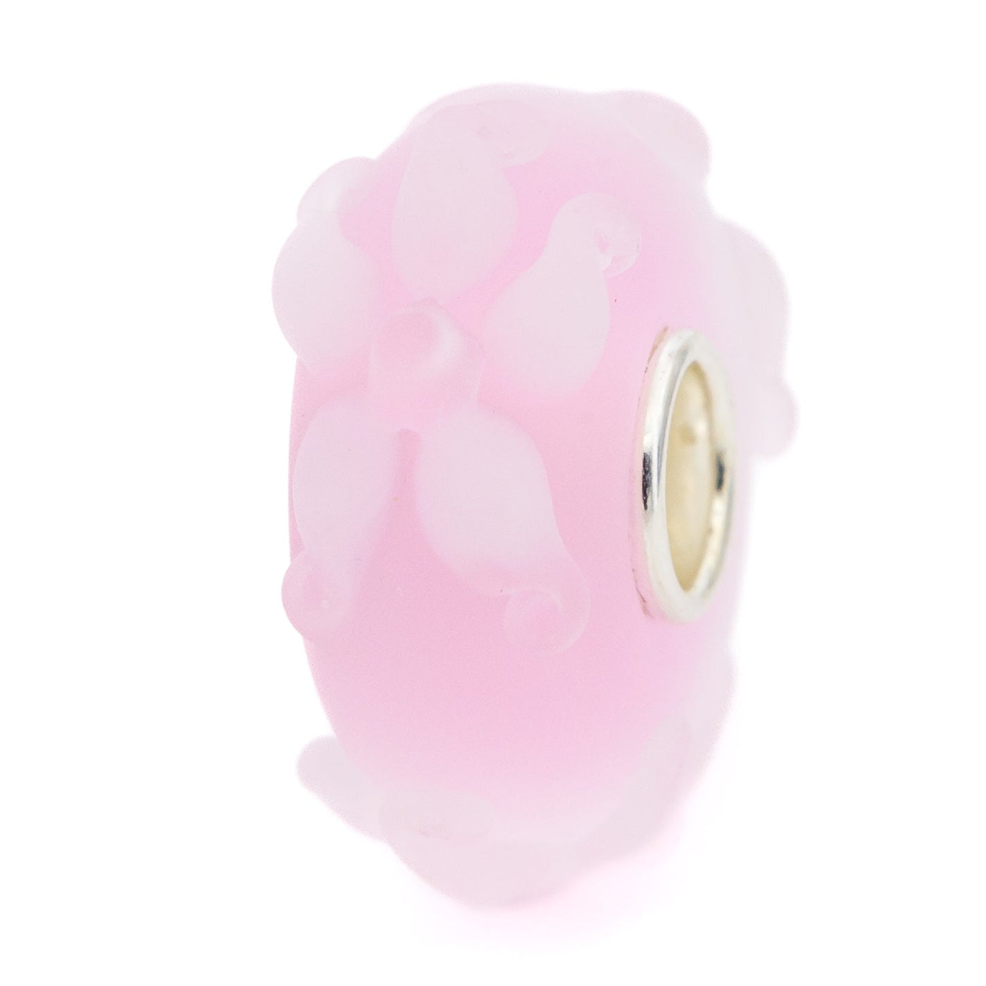 Elfbeads Baby Pink Edelweiss Frost (G220432) glass Charm - The Alternative Bead official German Retailer. Buy 4 get 5 - free DHL Shipping for all orders above 150€
