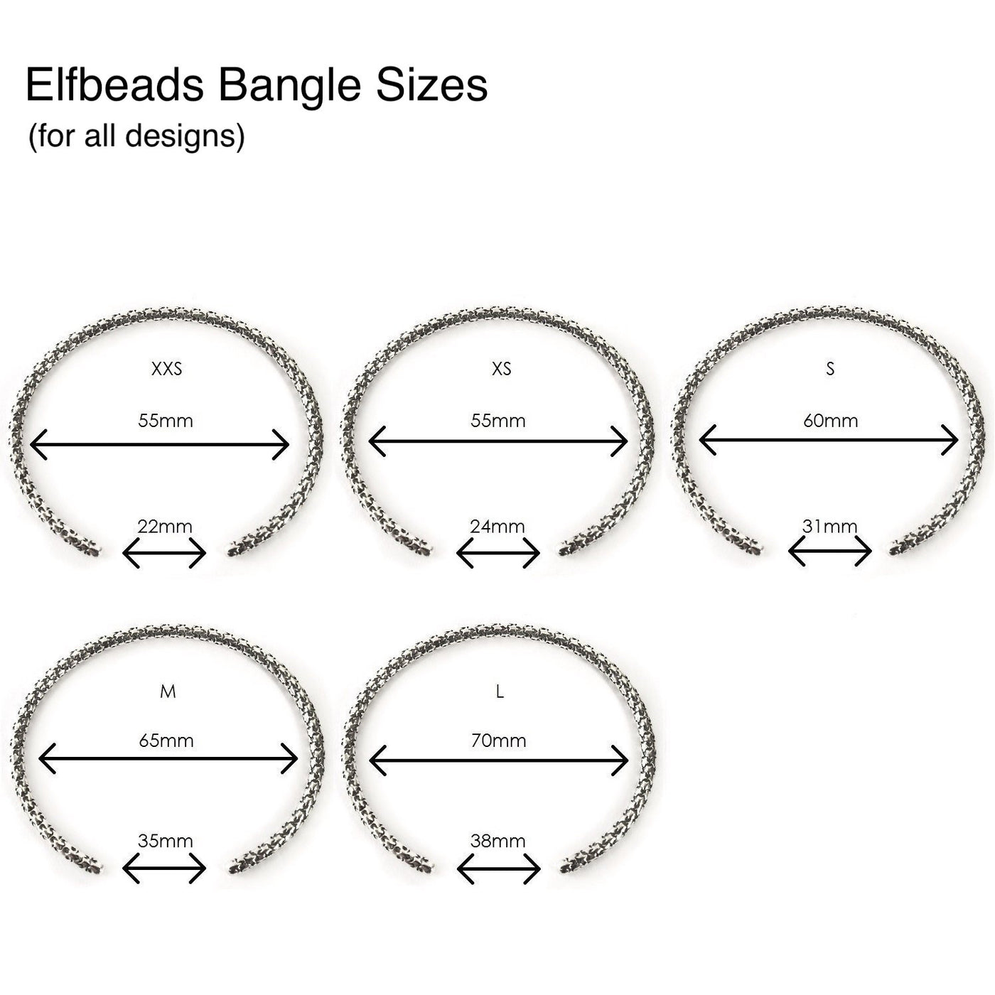 Elfbeads Horizon Bangle silver sterling-silver Bangle by The Alternative Bead. Your official Elfbeads Retailer from Germany