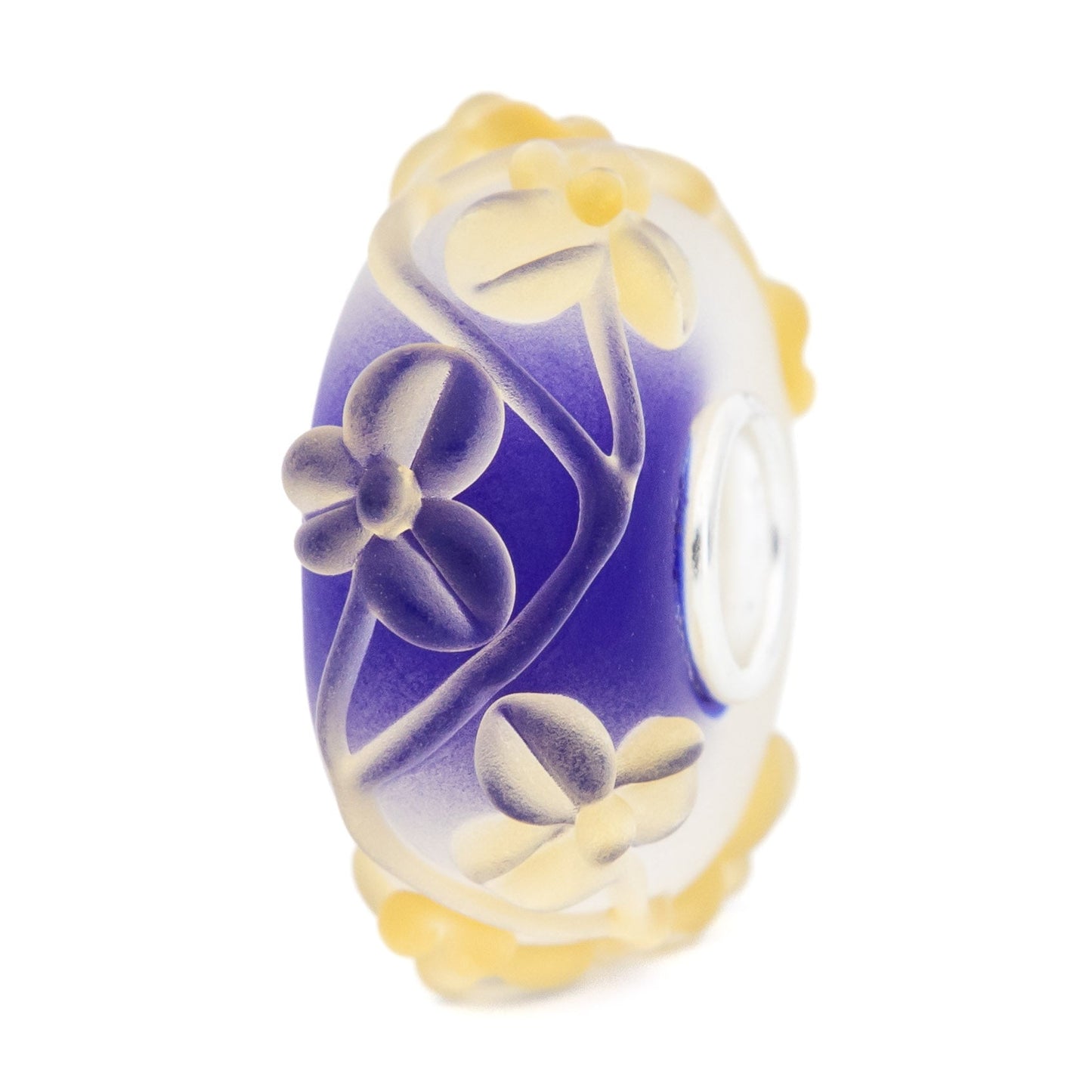 Elfbeads Beige Blue Flowertwig Frost (G220925) glass Bead - The Alternative Bead official German Retailer. Buy 4 get 5 - free DHL Shipping for all orders above 150 ?