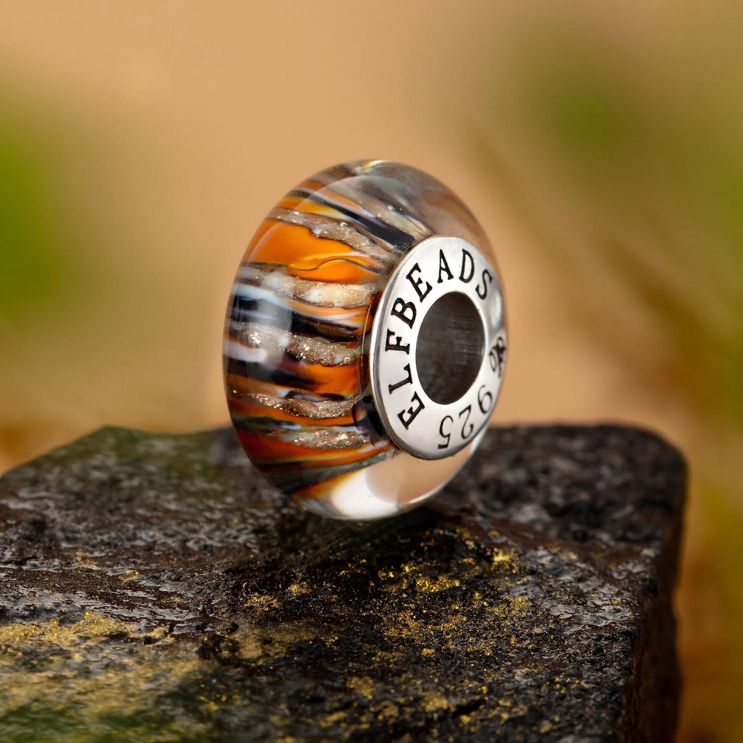 Elfbeads Bengal Tiger glass Bead by The Alternative Bead. Your official Elfbeads Retailer from Germany