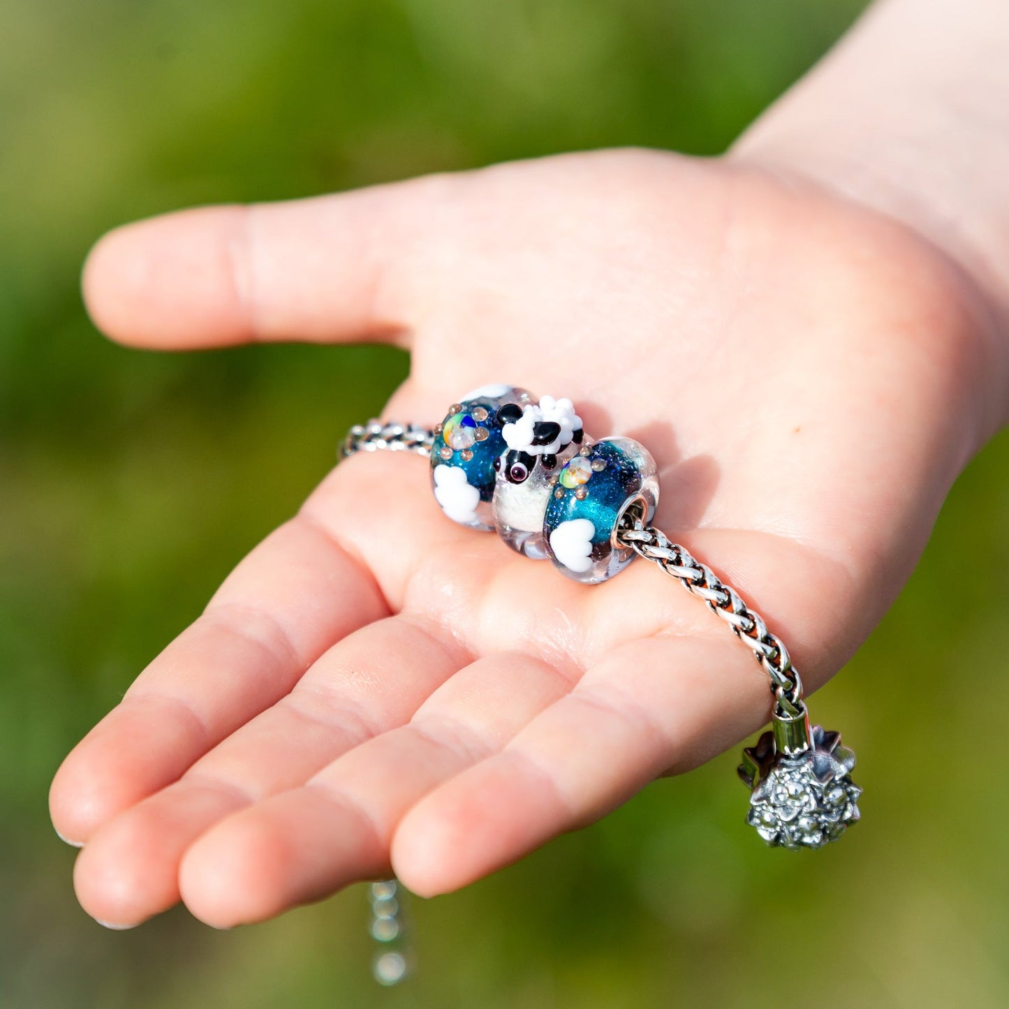 Elfbeads Sunny Cloud Nine (G220110) glass Charm - The Alternative Bead official German Retailer. Buy 4 get 5 - free DHL Shipping for all orders above 150€